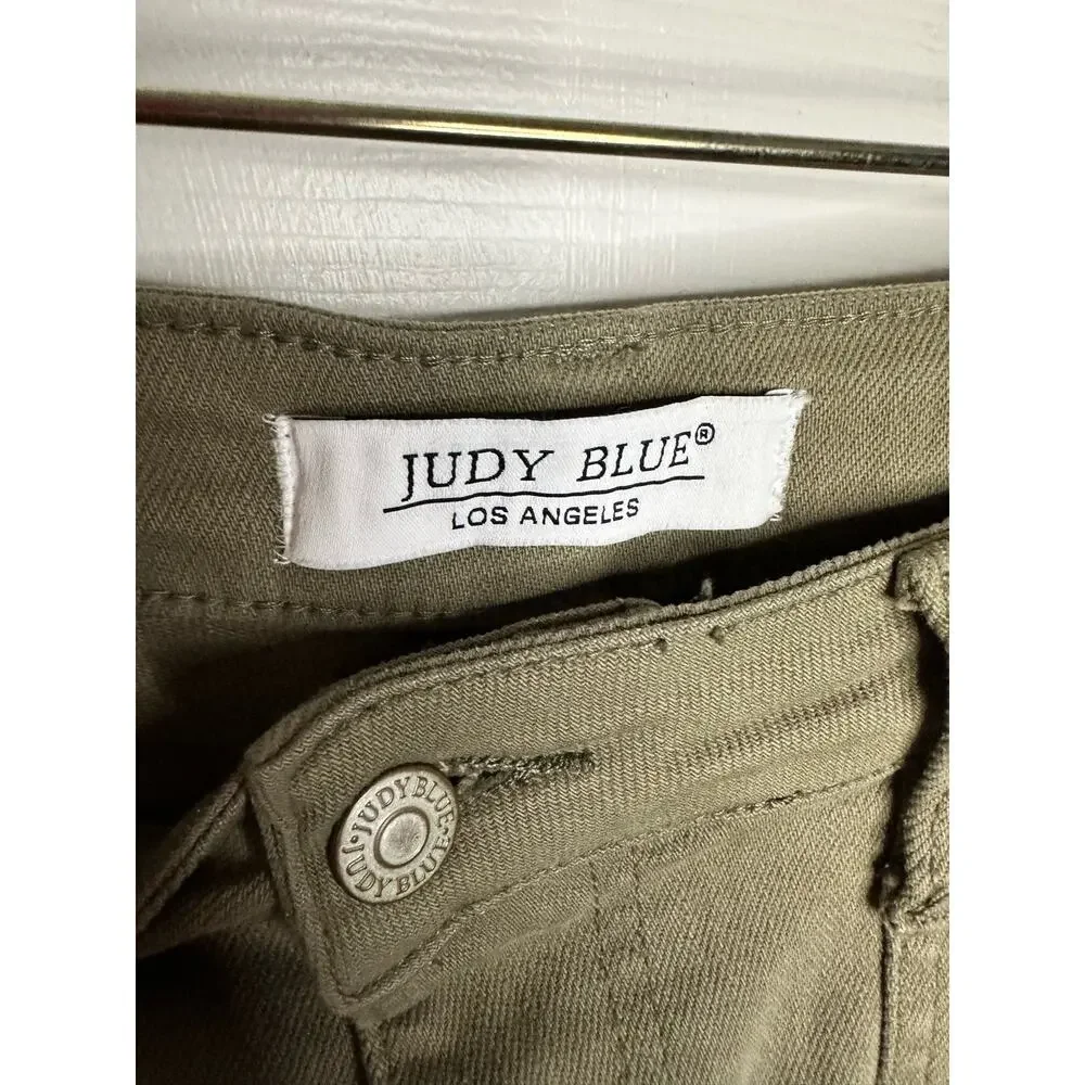 Judy Blue Cargo Slim Fit utility Olive Pants size 11